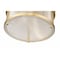 Z-Lite Carnaby Flush Mount, 2-Light, 13 In.W x 6.5 In.H, Modern Gold/Clear Ribbed 7504FR13-MGLD - alternate 2